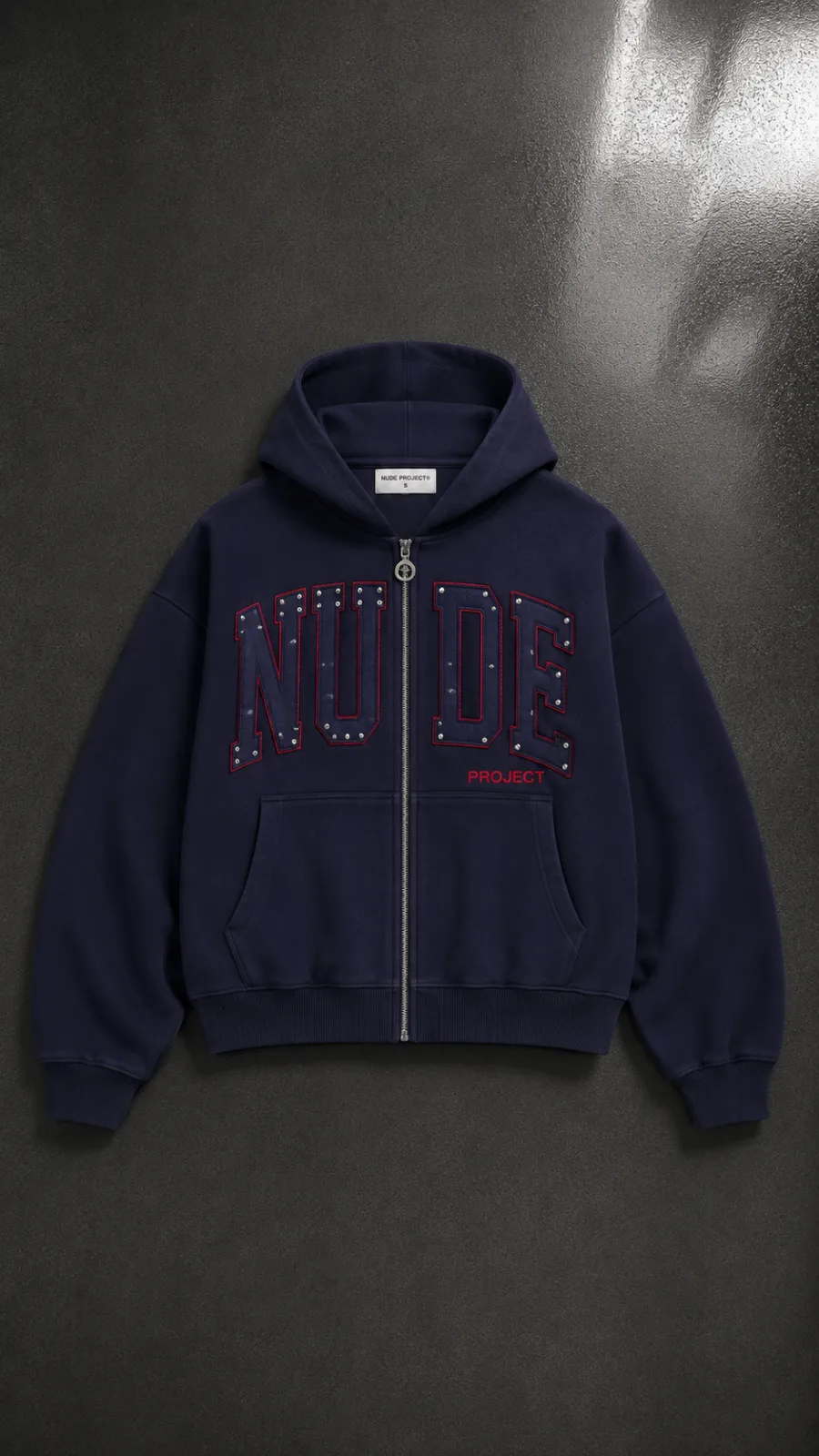 Nude Project Kyoto Zip-Up Hoodie Navy
