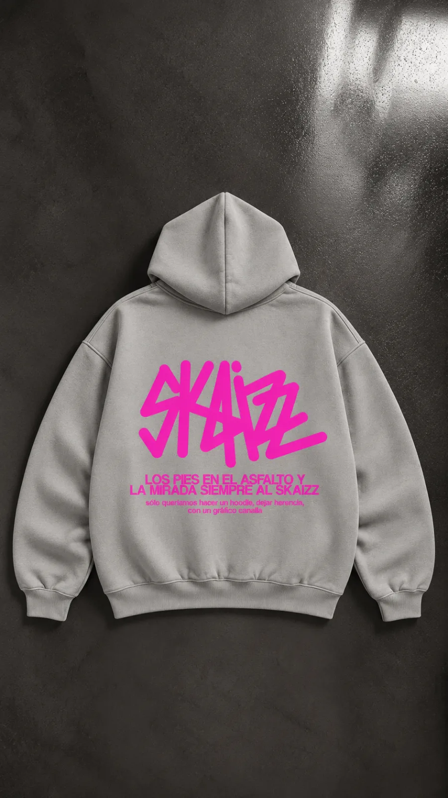 Hoodie Asfalto Fucsia