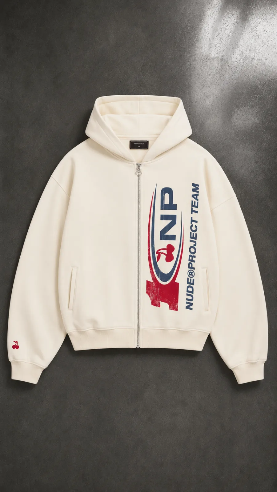 Nude Project Ayrton Zip-Up Hoodie Marshmallow