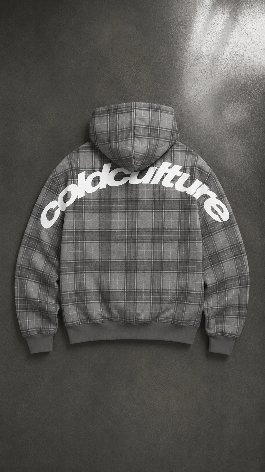 Curved Drift Hoodie Tartan
