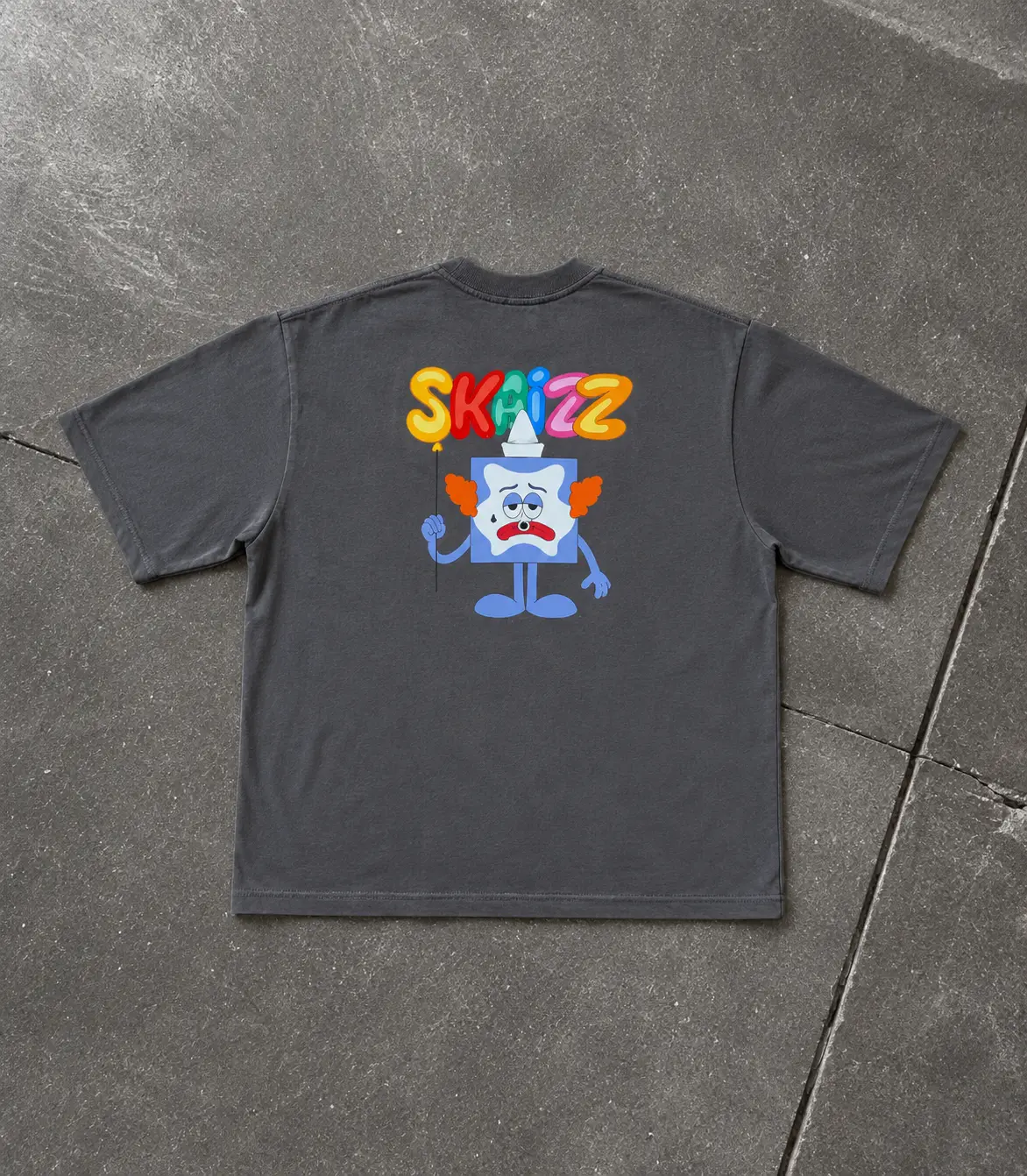 Clown Tee Grey